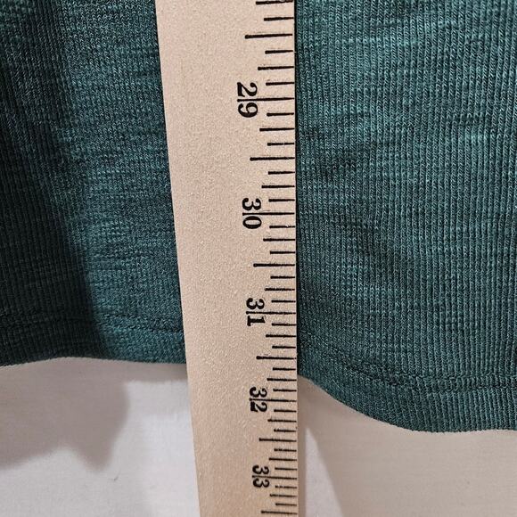 Lauren Conrad LC Green Sweater Ribbed Ruffled Long Sleeve Size 4X - Picture 7 of 7